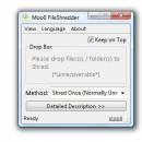 Moo0 FileShredder screenshot