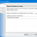 Export Contacts to vCard for Outlook screenshot