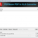 PDFBeam PDF to XLS Converter screenshot