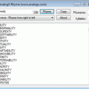 AnalogX Rhyme screenshot