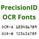 OCR-A and OCR-B Fonts by PrecisionID screenshot