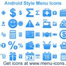 Android Style Menu Icons screenshot