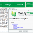 QXF2CSV Convert screenshot