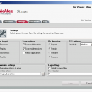 McAfee Stinger screenshot