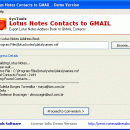 Lotus Notes Contacts to GMAIL screenshot