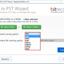 Backup Outlook Exchange OST to PST screenshot