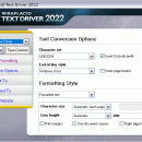 Miraplacid Text Driver screenshot