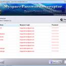 Myspace Password Decryptor screenshot