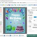 Sustainable Birthday Card Software screenshot