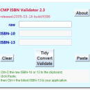 CMP ISBN Validator screenshot