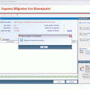 Microsoft SharePoint migration screenshot