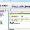 Converting Entire PST files to PDF screenshot