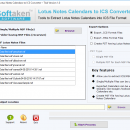 Lotus Notes Calendars to ICS Converter screenshot