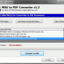 Export MSG to PDF screenshot