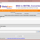 Datavare MSG to MHTML Converter screenshot