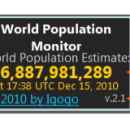 World Population Monitor screenshot