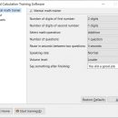 Mental Calculation Training Software screenshot