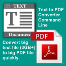 VeryUtils Text to PDF Converter Command Line screenshot