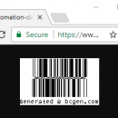 ASPX GS1 DataBar Barcode Script screenshot