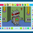 Coloring Book 14: Robots screenshot