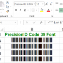 PrecisionID Code 39 Fonts screenshot