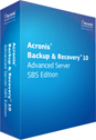 Acronis Backup and Recovery 10 Advanced Server SBS Edition screenshot