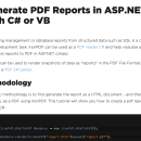 CSharp PDF Reports screenshot