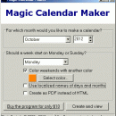 Magic Calendar Maker screenshot