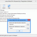 Lotus Word Pro Password screenshot
