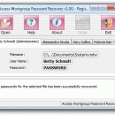 Access Workgroup Password Recovery screenshot