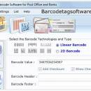 Postal Barcode Tag Software screenshot