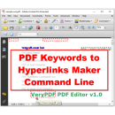 VeryUtils PDF Keywords to Hyperlinks Maker screenshot