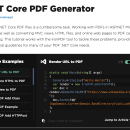 Net Core PDF Generator screenshot