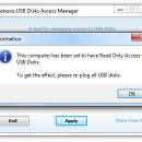 Wenovo USB Disks Access Manager screenshot