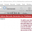 Filemaker UPC EAN Generator screenshot