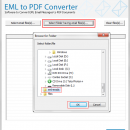 EML file to PDF Conversion tool screenshot