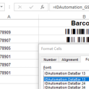 GS1 DataBar Barcode Font Package screenshot