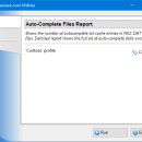 Auto-Complete Files Report for Outlook screenshot