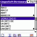 LingvoSoft Dictionary English <-> Italian for Palm OS screenshot