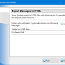 Export Messages to HTML for Outlook screenshot