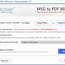 Convert Outlook 2013 MSG to PDF screenshot