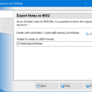 Export Notes to MSG Format screenshot