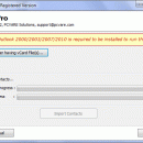 Import vCard into Outlook Contacts screenshot
