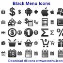 Black Menu Icons screenshot