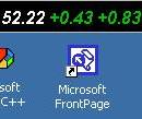 Stock Ticker Application Bar screenshot