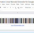 Sheets GS1 128 Barcode Script for Google screenshot