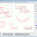 DXF Laser Cutting Fonts screenshot