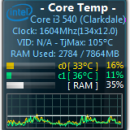 Core Temp Gadget screenshot