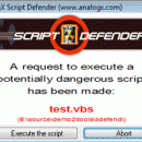 AnalogX Script Defender screenshot