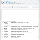 Converting EML emails to PST screenshot